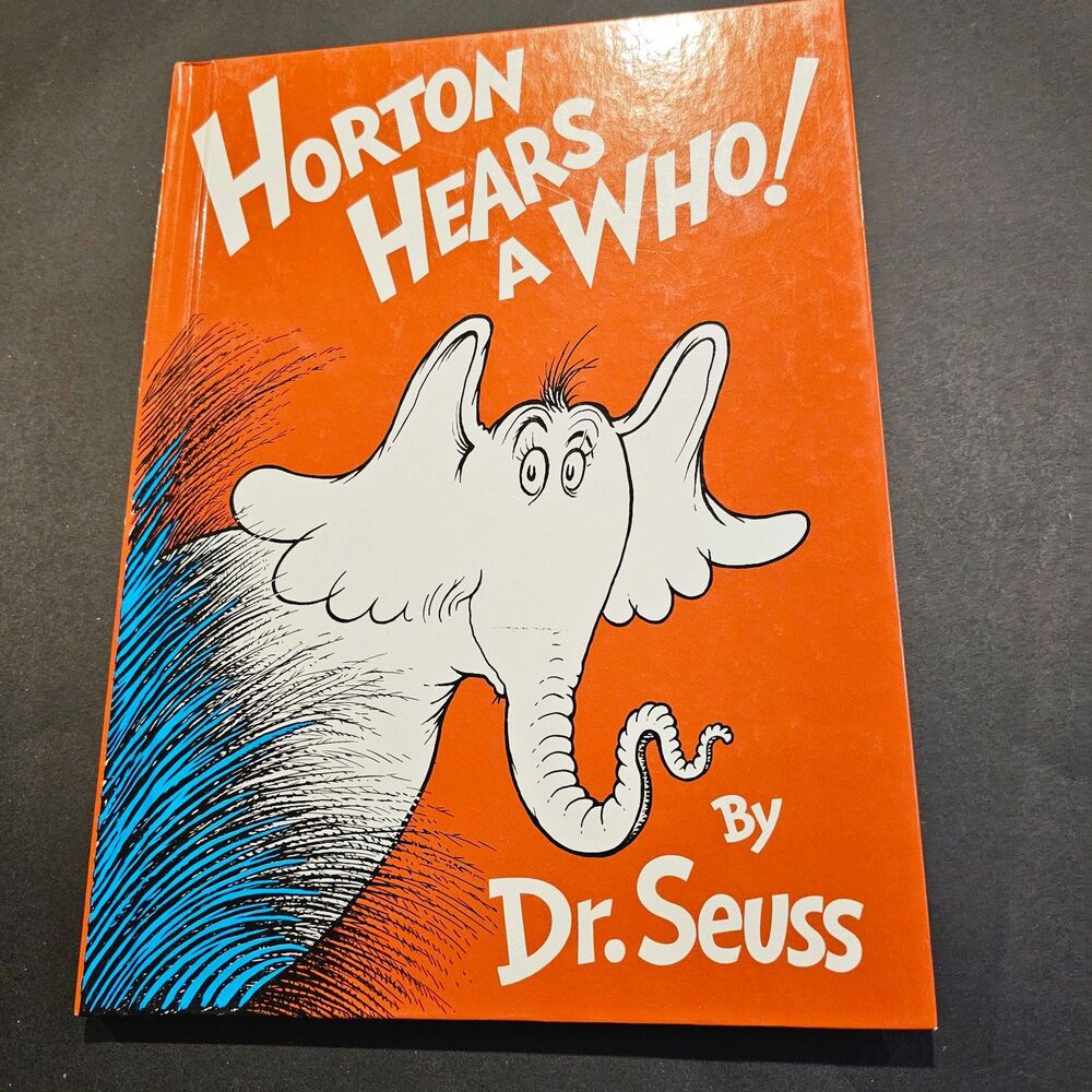 Dr. Seuss Horton Hears a Who 1982 Random House Grolier Book Club Edition